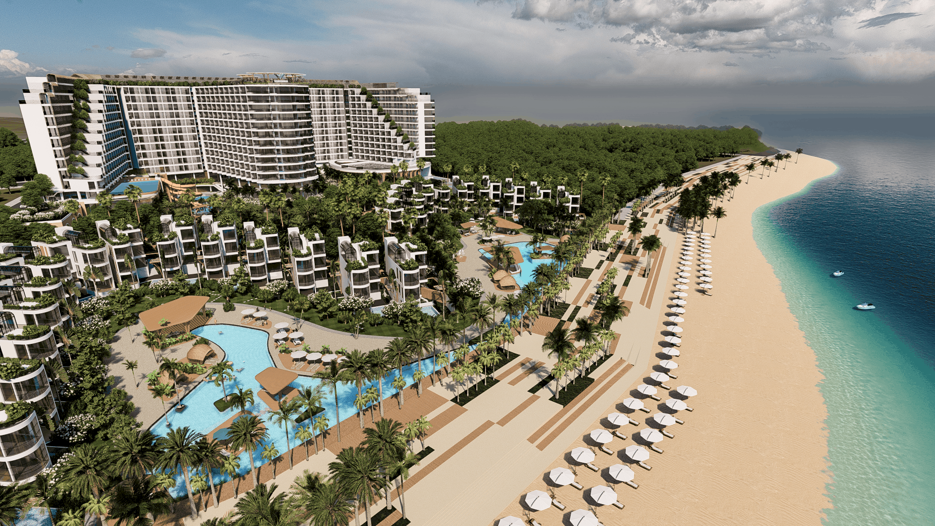 Charm Long Hải Resort tọa lạc trên diện tích 4.7 ha
