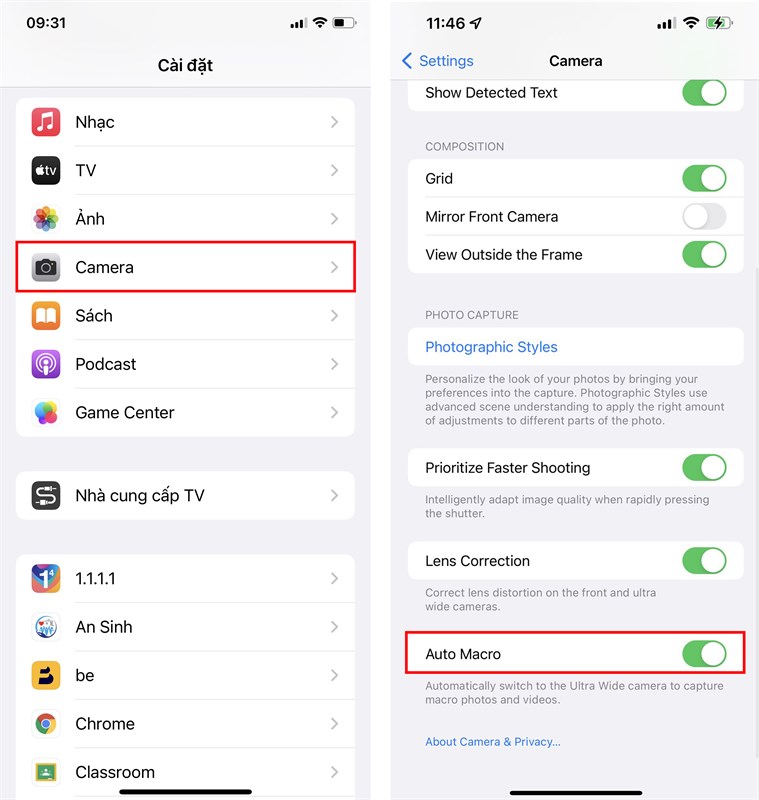 Phiên bản iOS 15.1 sẽ được trang bị thêm tính năng Auto Macro Togger